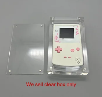 Прозрачен съхранение магнитна акрилна кутия за GBC игрова конзола капак черупка кутия дисплей стойка игра аксесоари