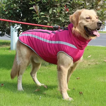 Удебелена външна кучешка зарядна козина Светлоотразителни водоустойчиви кучета Ветровка палто топло ветровка водоустойчиво кучешко яке есен